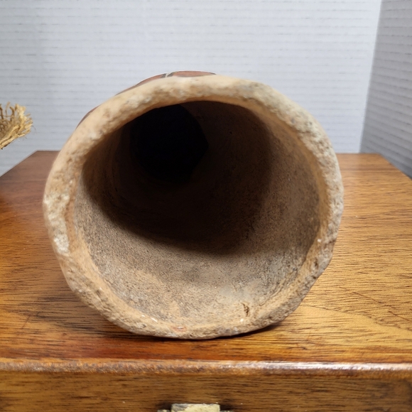 Vintage Hand Painted Red Clay Pottery Angel - Picture 13 of 16